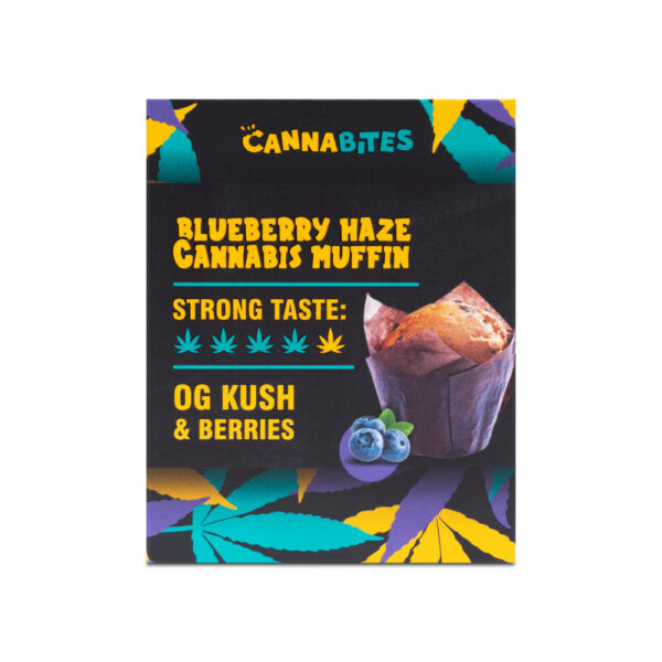 CANNABITES BLUEBERRY HAZE CANNABIS MUFFIN - Image 3