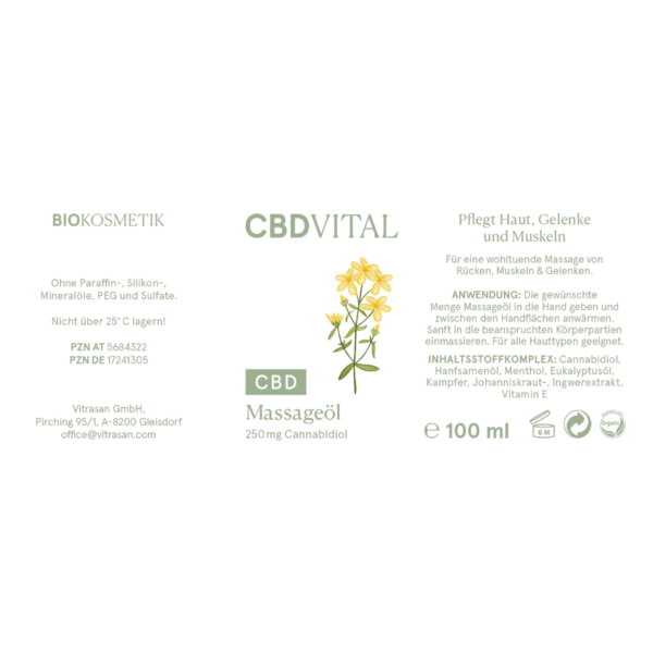 CBDVITAL CBD MASSZÁZSOLAJ - Image 2
