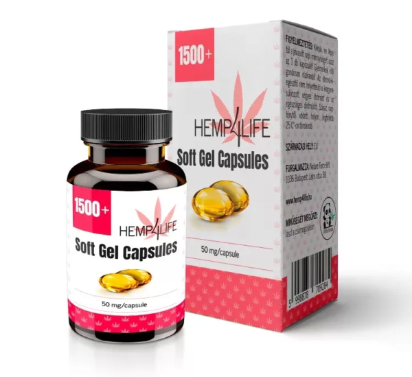 HEMP4LIFE KANNABISZ OLAJ KAPSZULA 1500 MG 30 DB