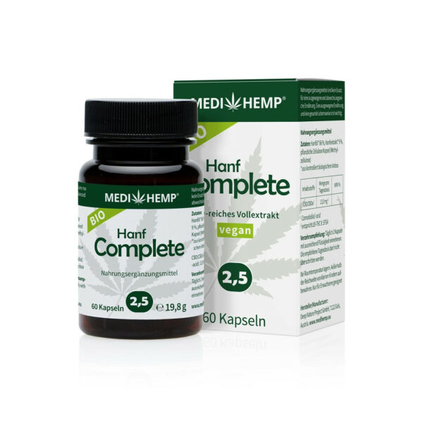 MEDIHEMP HANF COMPLETE KAPSZULA 2,5% 60 DB