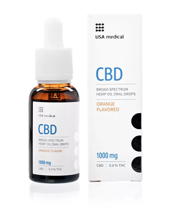 USA MEDICAL CBD OLAJ 1000MG, 10%