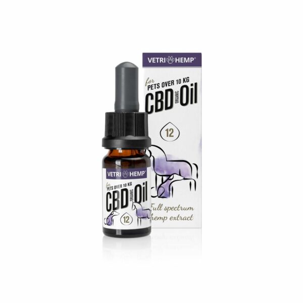 VETRIHEMP CBD OLAJ 10 KG FELETTI ÁLLATOKNAK 12% 10 ML 1200MG